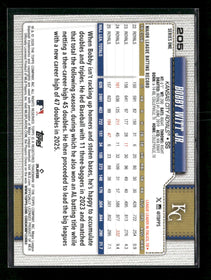 2026 Topps Aqua Rainbow Foil Bobby Witt Jr. #205