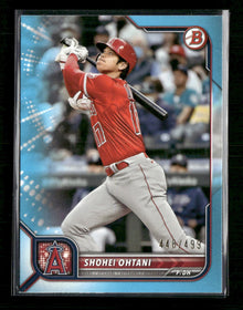 2022 Bowman Sky Blue Shohei Ohtani #/499 #68 *Damaged*