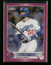 2022 Topps Chrome Pink Logo Refractor #/199 Mookie Betts #100