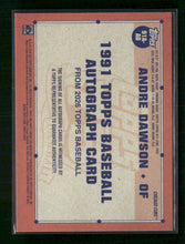 2026 Topps Baseball 35th Anniversary Andre Dawson Auto #91A-AD