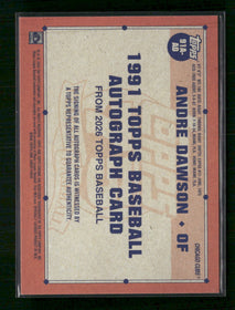 2026 Topps Baseball 35th Anniversary Andre Dawson Auto #91A-AD