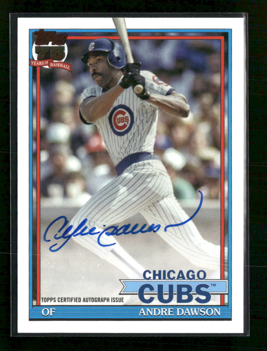 2026 Topps Baseball 35th Anniversary Andre Dawson Auto #91A-AD