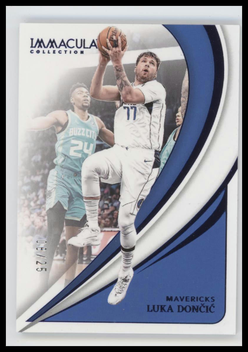 2023-24 Panini Immaculate Collection Blue Luka Doncic #/25 #76