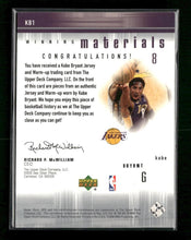 2000-01 SPx Winning Materials Kobe Bryant #KB1