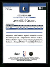 2025-26 Topps Cooper Flagg Rookie #201