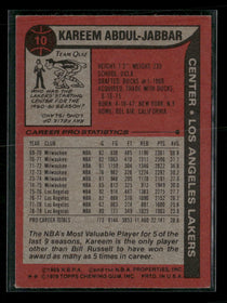 1979-80 Topps Kareem Abdul-Jabbar #10