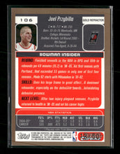 2005-06 Bowman Chrome Refractors Gold Joel Przybilla #/50 #106