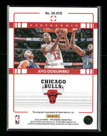2023-24 Panini Photogenic Veteran Diamond Ayo Dosunmu #/75 Auto #VA-AYO