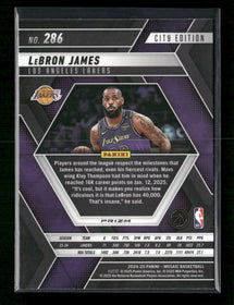 2024-25 Panini Mosaic Honeycomb Mosaic LeBron James #286