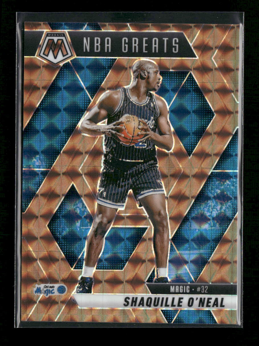 2024-25 Panini Mosaic Bronze Mosaic Shaquille O'Neal #/75 #297
