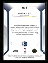 2025-26 Topps Topps Collector Kit Wave Cooper Flagg #NBA-6