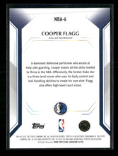 2025-26 Topps Topps Collector Kit Cooper Flagg #NBA-6