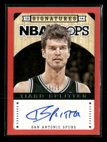 2013-14 Hoops Signatures Red Tiago Splitter #/25 Auto #148