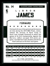 2015-16 Hoops LeBron James #14