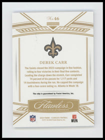 2023 Panini Flawless Derek Carr #/20 #46