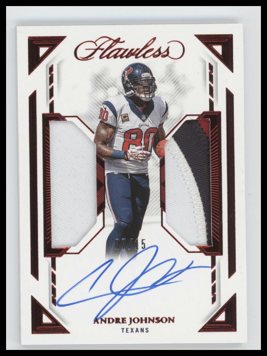 2023 Panini Flawless Red #/25 Andre Johnson #DPA-AJO