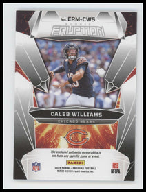 2024 Panini Obsidian Rookie Eruption Materials Contra Caleb Williams #ERM-CWS