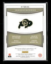 Panini National Treasures Hunter/Sanders/Sheppard/Horn Jr #/75 #TQM-COL