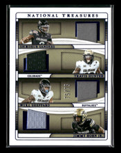 Panini National Treasures Hunter/Sanders/Sheppard/Horn Jr #/75 #TQM-COL