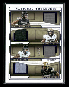 Panini National Treasures Hunter/Sanders/Sheppard/Horn Jr #/75 #TQM-COL