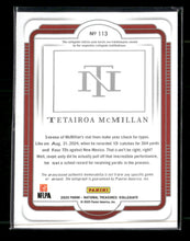 2025 Panini National Treasures Silhouettes Tetairoa McMillan #/99 Auto #113
