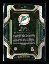 2021 Panini Select Zebra Prizm Die Cut Dan Marino #235