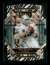 2021 Panini Select Zebra Prizm Die Cut Dan Marino #235