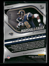2025 Panini Prizm Black Blue Shimmer Auto #/15 Marshall Faulk #140