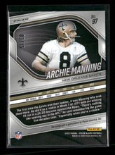 2025 Panini Prizm Black Blue Shimmer Auto #/15 Archie Manning #97