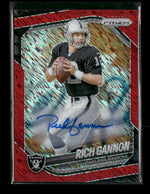 2025 Panini Prizm Red Shimmer Auto #/35 Rich Gannon #115