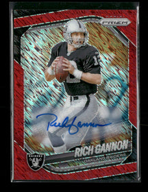 2025 Panini Prizm Red Shimmer Auto #/35 Rich Gannon #115