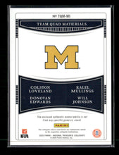 2024 Panini National Treasures Materials Worthy/Sanders/Brooks/Ford #TQM-TEX