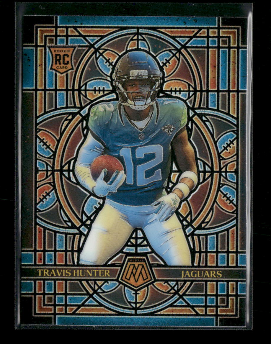 2025 Panini Mosaic Stained Glass Travis Hunter #12