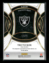 2024 Panini Select Signatures Tie-Dye Prizm Tre Tucker #/25 Auto #SP-TTR