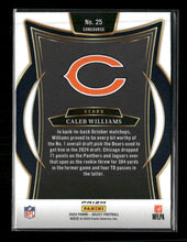 2024 Panini Select Black & Blue Prizm Shock Caleb Williams Rookie #25