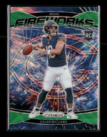 2024 Panini Prizm Fireworks Green Wave Prizm Caleb Williams #25