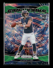 2024 Panini Prizm Fireworks Green Wave Prizm Caleb Williams #25