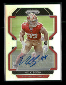 2021 Panini Prizm Autographs Prizm Silver Nick Bosa Auto #58