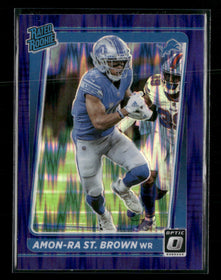 2021 Donruss Optic Purple Shock Amon-Ra St. Brown Rookie #228