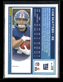 2025 Donruss Optic Green Velocity Cam Skattebo Rookie #228