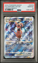 2023 Pokemon Sword And Shield Crown Zenith Fa/Zeraora Vstar 10 PSA #GG43