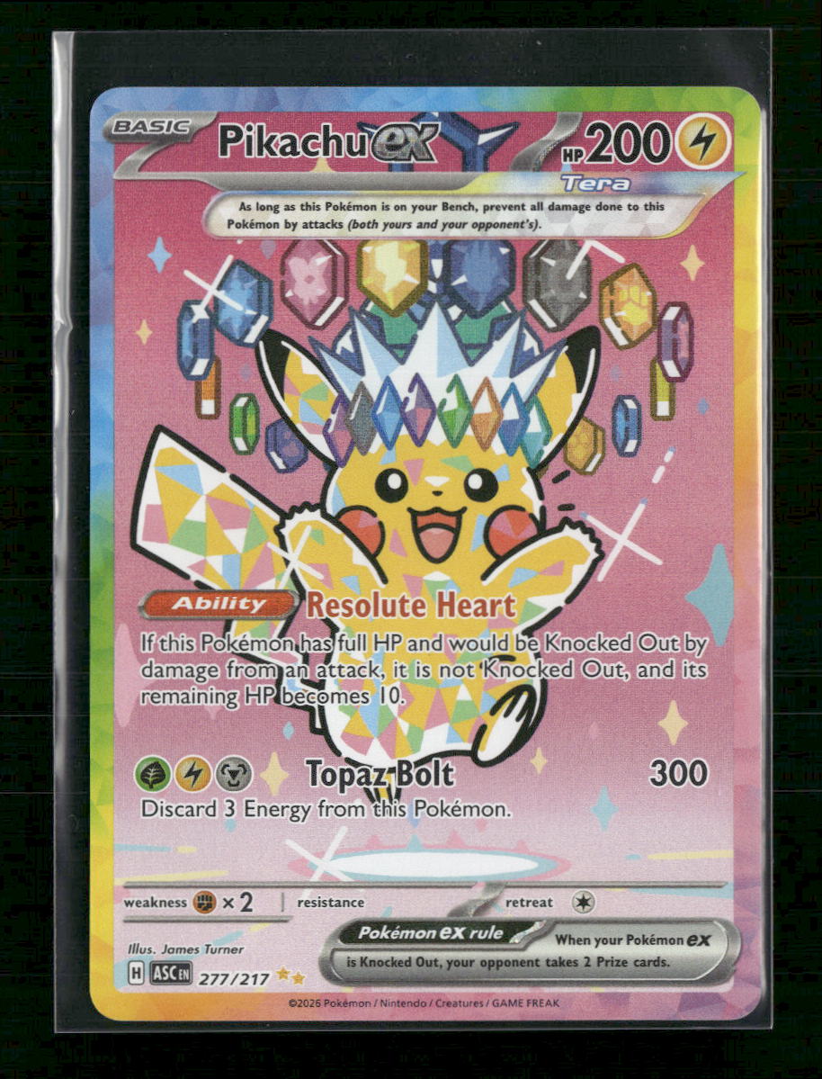 ME: Ascended Heroes Pikachu ex #277/217