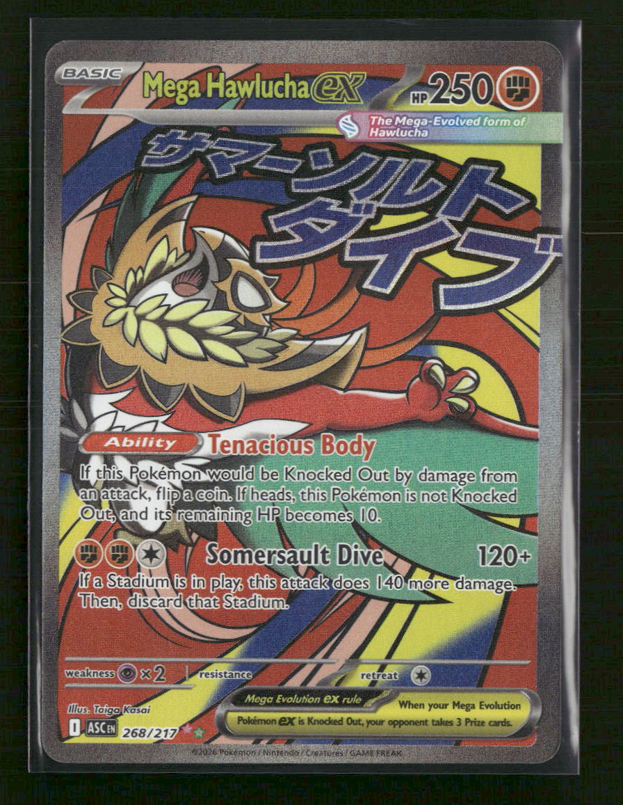 ME: Ascended Heroes Mega Hawlucha ex #268/217