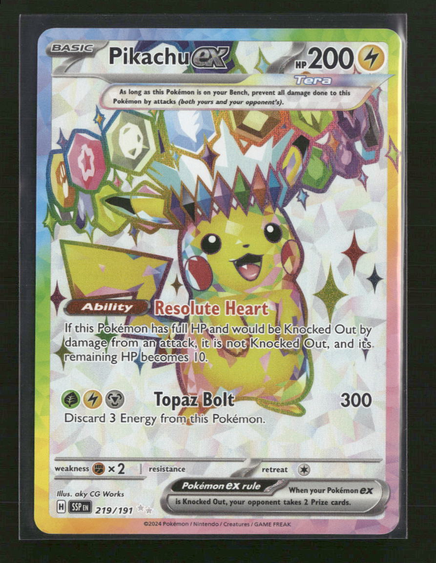 SV08: Surging Sparks Pikachu ex #219/191