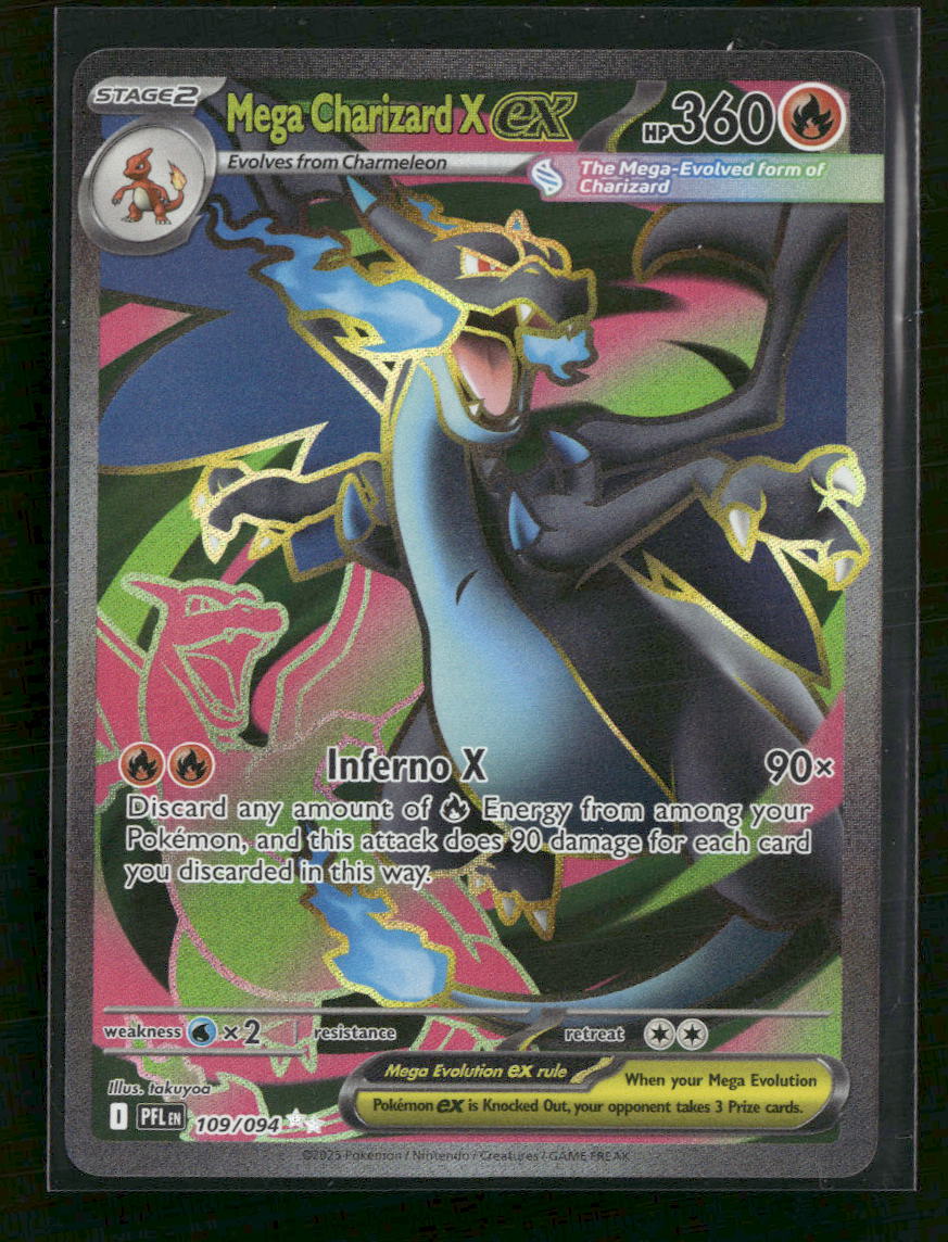 ME02: Phantasmal Flames Mega Charizard X ex #109/094