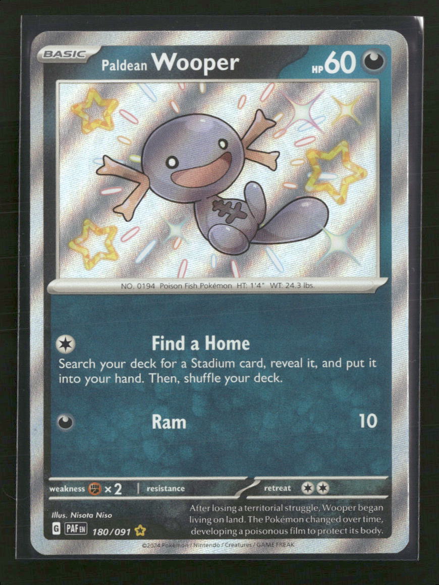 SV: Paldean Fates Paldean Wooper #180/091