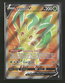 SWSH07: Evolving Skies Leafeon V (Full Art) #166/203