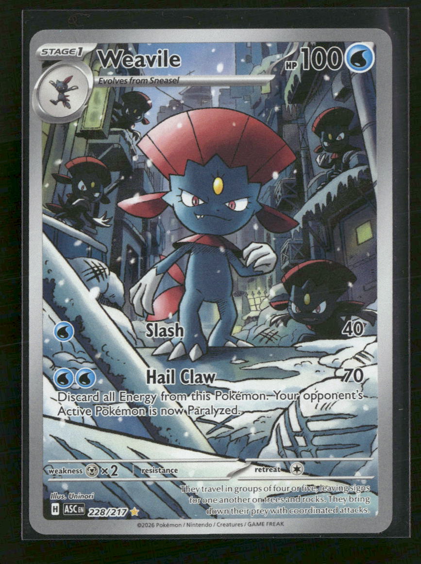 ME: Ascended Heroes Weavile #228/217