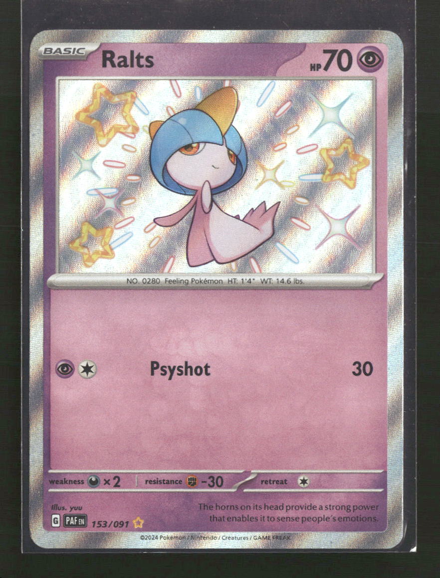 SV: Paldean Fates Ralts #153/091