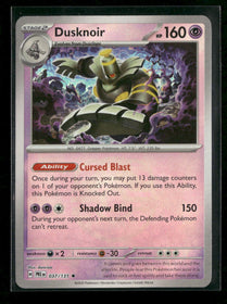 SV: Prismatic Evolutions Dusknoir (Master Ball Pattern) #037/131